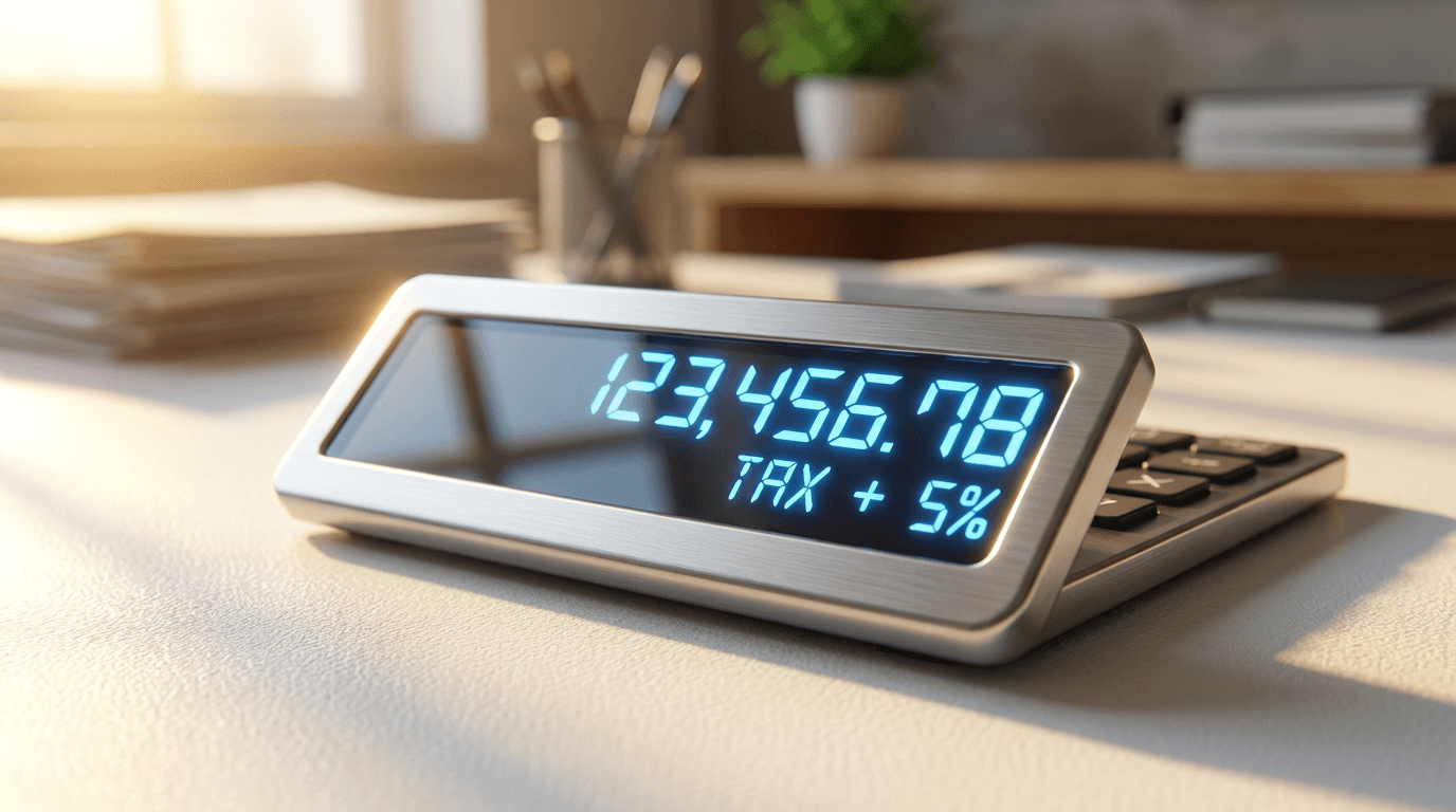 Contractor reviewing financial records on job site